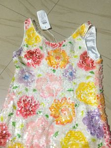 ONLY Floral Sequin Tank Top