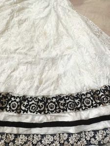 Elegant Black and White Halter Dress