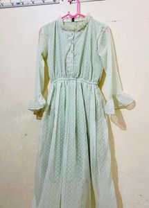 Mint Green Polka Dot Dress