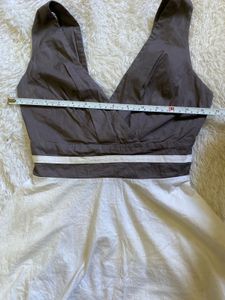 Y2K Chic Two-Tone Sleeveless Top