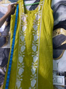 Lime Kurta Set