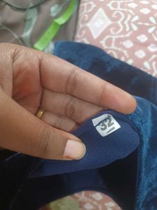 Embroidered Velvet Blouse