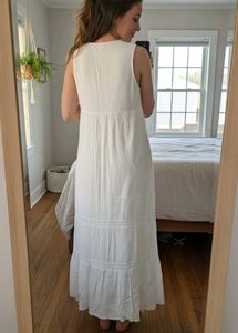 White Maxi Dress (without belt)
