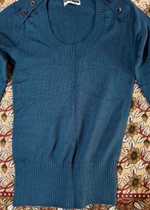 Blue Knit Sweater