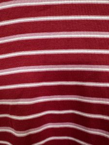 Striped Dark Pink Crop Top