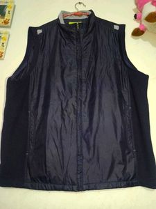 Sleeveless Navy Blue Jacket