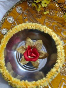 Aesthetic haldi platter