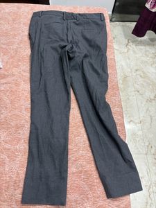 Formal Trouser Grey With Textured Fabric