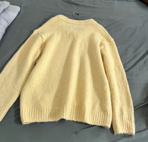 Cozy Yellow V-Neck Sweater