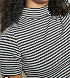 Striped Short Sleeve Top