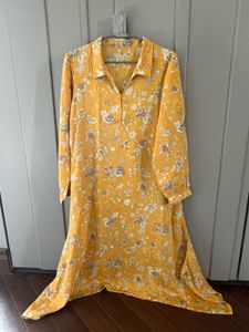 Floral Yellow Kurta