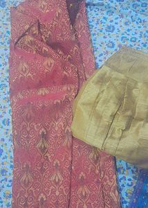Burgundy &amp; Gold Sherwani