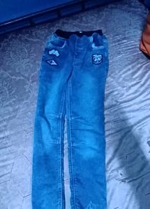 Sky Blue Jeans Joggers Pant