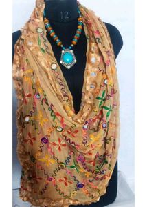 Women Phulkari Sheesha Duppatta