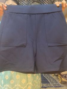 Very Soft And Sturdy  Navy Blue Shorts