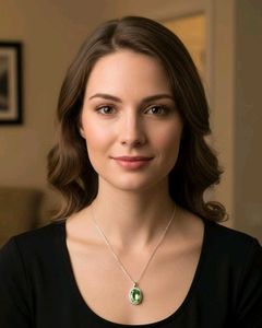 Elegant Ruby Pendant Necklace