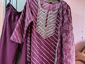 Beautiful Kurti Pant Dupatta Set