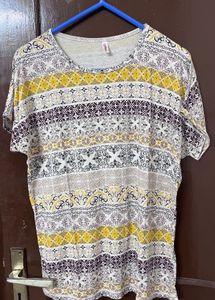 Patterned Short Sleeve T-Shirt