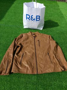 Tan Brown Leather Jacket