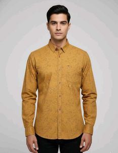 SPYKAR Stylish Mustard Shirt
