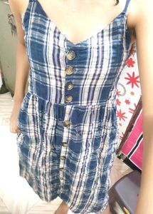 Blue Plaid Sundress ❤️😘