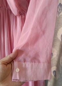 A Very Beautiful Pink Colour Frock For Causal ✨❤️
