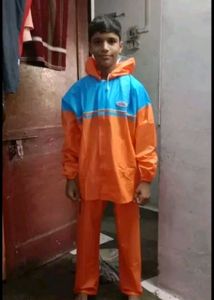 Rain Suit - Orange &amp; Blue