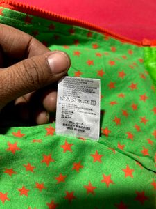 Kids Hooded Star Print Jacket – Green (Size 80)