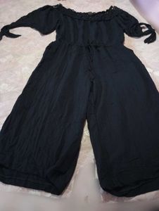 Black Off-Shoulder Jumpsuit