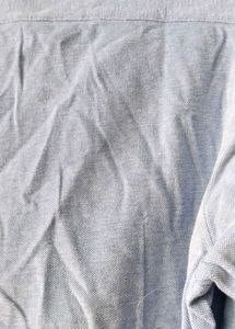 Mandarin Collar Shirt Full Sleeves Blue