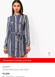 Size M/L 🎁Buy 2 Get 1 Free 🎁PrintedShirt Dress