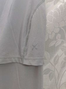 Gray Leggings with Skirt Overlay