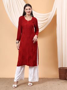 Chikankari modal Kurti