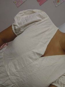 Zudio White Tiered Mini Dress