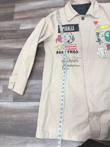 Unisex Graphic Print Coat