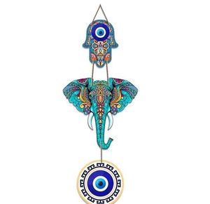 Shivmaan Art Designer Elephant Wooden Wall Hanging