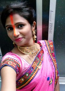 Rose Pink Saree With Blouse