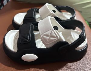 Kids Black &amp; White Sandals