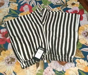 Striped Top &amp; Shorts Set