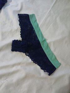 BLUE CORSET AND PANTY