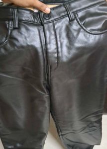Black Faux Leather Pants - BRAND NEW