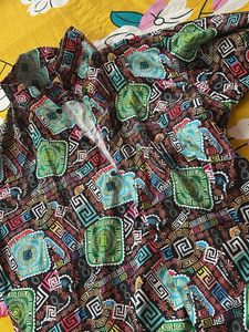 Patterned Short Sleeve Shirt