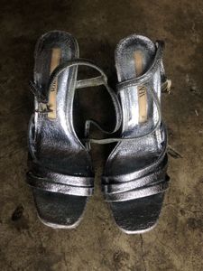 Zara Silver Heels