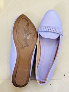 Lavender Colour Flat And Belly