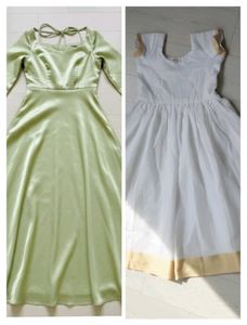 Maxi Dress & White Frock