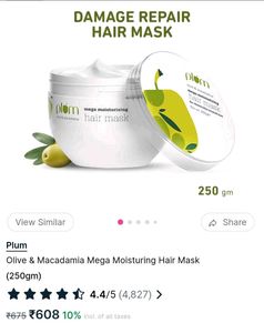 PlumOlive &amp; Macadamia Mega Moisturing Hair Mask