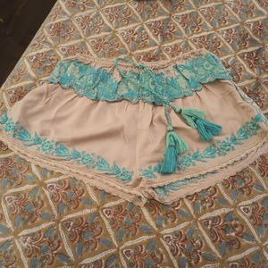 Embroidered Boho Shorts