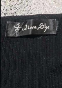 Stylish Black Top bedazzled
