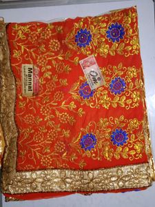 Orange Colour Saree