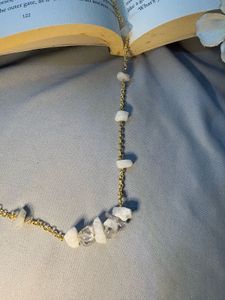 Boho Gold Chain Gemstone Necklace